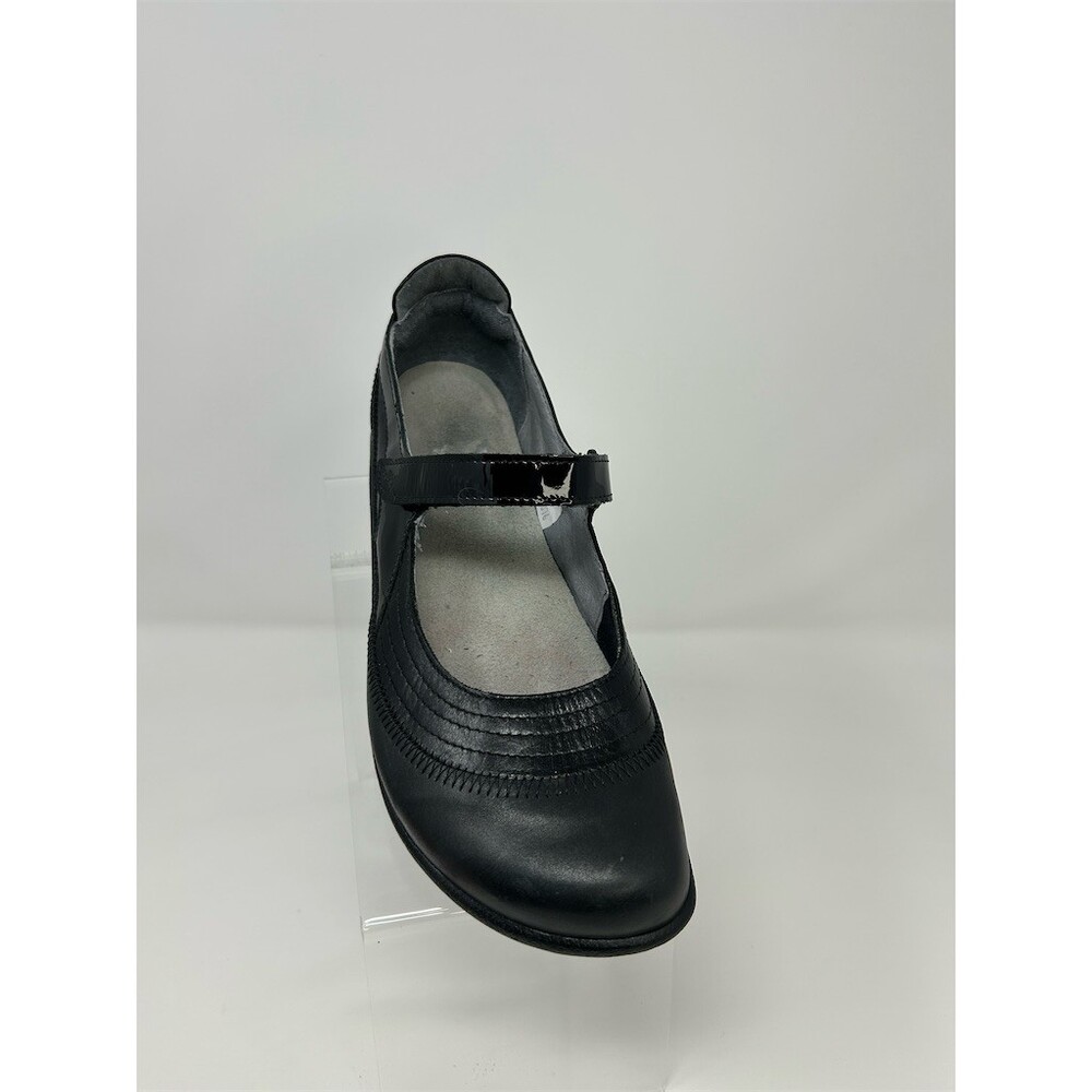Naot Kirei Mary Jane Comfort Wedge Shoes Womens Black Patent Strap Size 39 US 8 - Picture 2 of 10